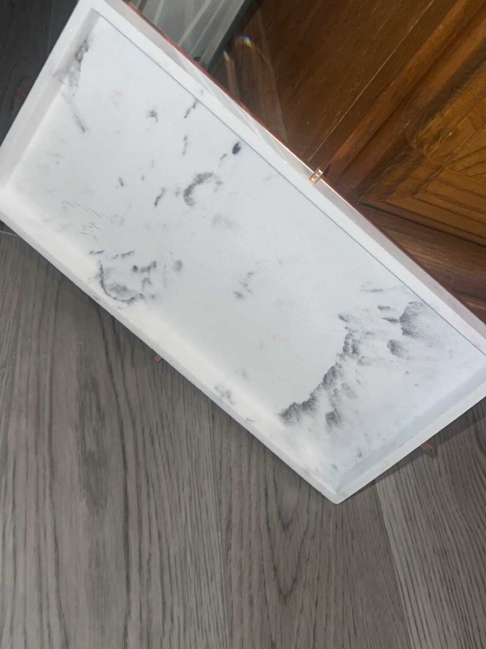 Marble Tray - White and Gray with a sparkle